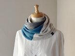 温度を纏う。純カシミヤねじりスヌード ［Tsumiki Design］グレージュ/Dグレー/ターコイズ