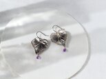 スミレの葉 ピアス/イヤリング
