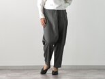 オールシーズン◎/ラップ風テーパードパンツ《グレー》3丈から選べます。