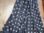 フルフレアスカート ドット柄