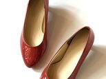 【コッパー/ワインレッド系/エナメル】5cmヒールの痛くなりにくいパンプス|上品カラー・通勤・フォーマル・お出かけに