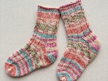 厚手の手編みの靴下「想い出の引き出し」
