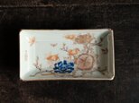 花と蝶々◆ゴージャスな雰囲気。伊万里 花蝶文長方皿 刺身皿 芍薬 骨董・antiques 明治期 個体B