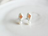 小さな光のピアス｜七宝焼