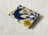 型染め カードケース「つばめと花」