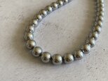 Vintage Pearls Necklacesシルバーグレーパール 47.5cm（アクリルプラパール）ネックレス
