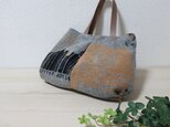 ふっくらイタリア製ウール混トートバッグ