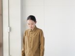 cotton wool felted twill shirt/ochre/size1&2