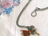 《KÜHN》 blowing horn angel pewter キューン ピューター ヴィンテージネックレス