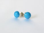 〈14kgf〉アリゾナ産ターコイズのスタッドピアス