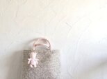 Pinkish Green のクロッシェバッグ - 春色ベアをお供に