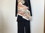No.168留袖チュニックブラウスとパンツ13号L〜LL