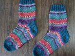 手編みの靴下［洗濯機ok］