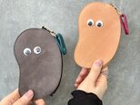 ◆可愛いが止まらない!!上質お豆の薄型財布◆ メンズ レディース 本革 本皮 コンパクト ギフト プレゼント ペア ミニ財布