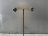 Vintage USA 30s-40s SILVER 925 natural stone turquoise earring