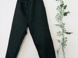 岡山産ブラックデニムポッケ付きリラックスパンツ