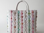 antique style beads&button bag
