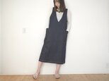 岡山デニムのストレッチジャンパースカート　No.372
