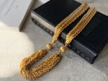 N314-ヴィンテージネックレス U.S.A. 1970's Gold Tone Multi-Drape