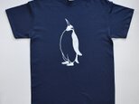 ペンギンＴシャツ、penguin, 半袖、ネイビーの画像