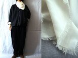 【完成品】オフベージュ/さらさらウール　スカーフ
