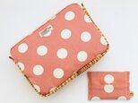 <マチ大>コインドット　クラッチバッグ*ティッシュケース付