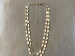 Vintage 90s-00s retro botanical leaf chain necklace
