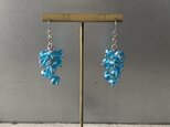 Vintage 00s USA retro blue glass bears pierce