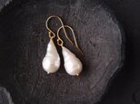【K14gf】Baby Oyster Pearl Earrings／ベビーオイスターパール ピアス（White）