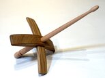 ターキッシュスピンドル　紡ぎ道具　チーク　チーク　バーチ