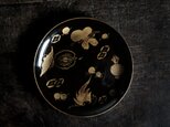 芸術的な絵付け◆時代物　漆芸蒔絵中皿　古漆器　骨董/antiques 古民家　時代物　明治時代