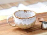 薫る土味 御影土と白釉のマグカップ