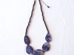 Sodalite × Black Onyx Symmetry Necklace／ソーダライト×ブラックオニキス ネックレス