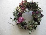 ピンクローズとユーカリのリース