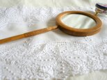 ドイツ製アンティーク 木製のハンドミラー 手鏡