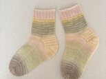 手編みの靴下　No.483