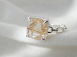 ルチルクォーツ チェーンring / Silver