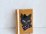 ラメラメ黒猫のブックカバー