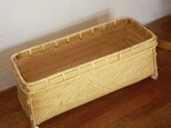 網代編み調味料入れ（脚付き）