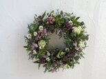 christmas rose meadow wreath