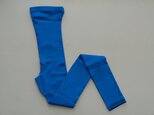 【new】リネンニットレギンス マチ付き（マリンブルー）｜size L-LL