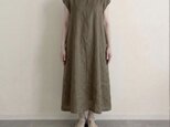 ベルギーリネンオーガニック◇フレンチスリーブワンピース