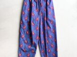 シュエシュエファブリック　タックパンツ　Shweshwe Purple