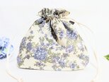 リバティセリーヌの巾着袋(ラメ入り)