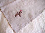 ★meguさまご専用 ラブリーなワンちゃんの刺繍リネンクロス