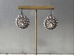 Vintage 00s USA retro crystal bijou black pierce