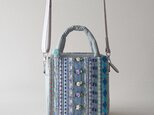 LIGHT BLUE FRANCE RIBBON MINI 2WAY BAG