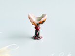 エミール・ガレ フランスのバラ 薔薇文花器のフェーブ ナンシー派 アール・ヌーヴォー フェーヴ フランス製ミニチュア