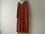 Tシャツワンピース　オレンジ　コットン100%