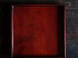 深く美しい色味◆伊勢漆器 胡桃足膳 角盆 古物 古民家 骨董・antiques 明治〜昭和初期 i3
